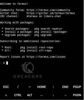 Welcome to Termux app on Android Device