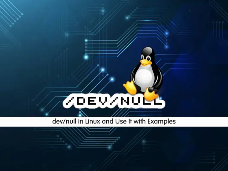 dev/null in Linux and Use It with Examples - orcacore.com