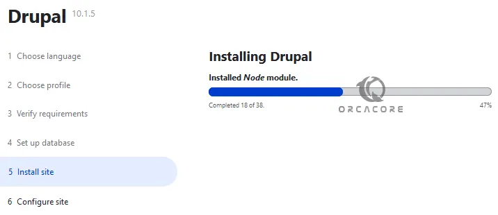 Finish Drupal installation Debian Ubuntu