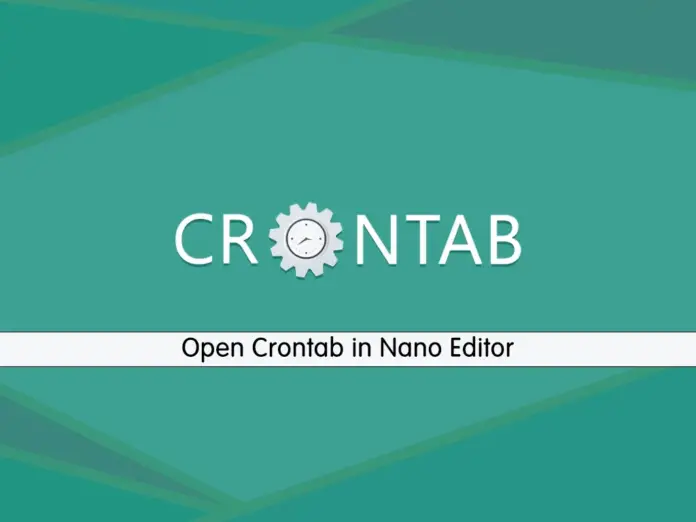Open Crontab in Nano Editor - orcacore.com