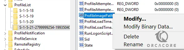 Modify Profile image path on Windows 