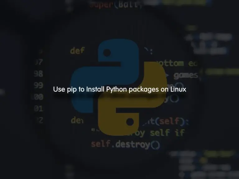 Use pip to Install Python packages on Linux - orcacore.com