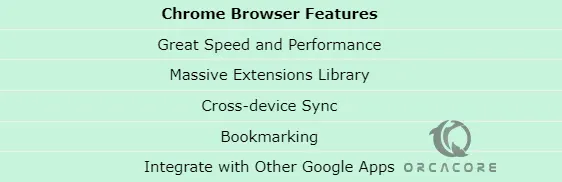 Chrome Web browser features