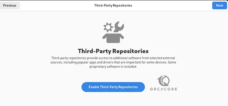 enable some third-party repositories for Fedora Linux 39