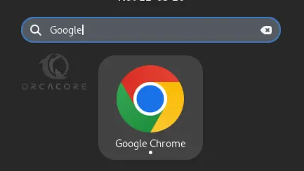 search for Google Chrome in Fedora 39