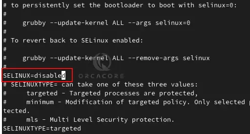 Disable SELinux in Fedora Linux