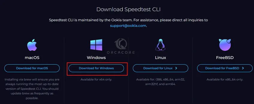 Download Speedtest CLI for Windows