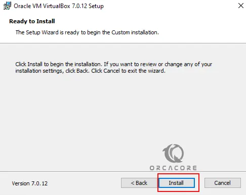 Install VirtualBox Windows 