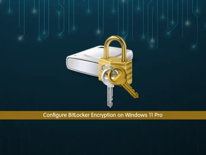 Configure BitLocker Encryption on Windows 11 Pro - orcacore.com
