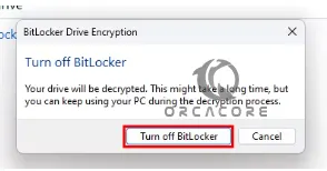 Decrypt your encryption drive with BitLocker