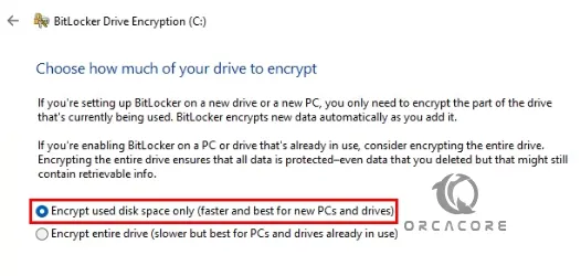 Encrypt your drive faster on Windows 11 Pro