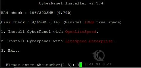CyberPanel OpenLiteSpeed Web server