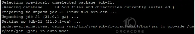 Install Oracle Java 21 Deb Package