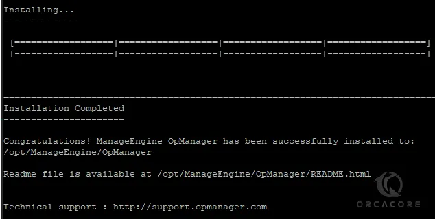 Finish OpManager network monitoring on Debian 12