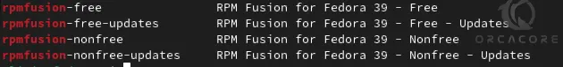 Verify RPM Fusion Installation in Fedora 39