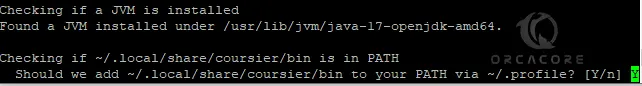 Run Scala CS installer script
