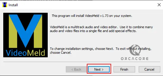VideoMeld Windows Installer Setup