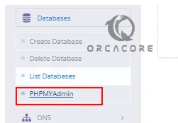 Access phpMyAdmin 
