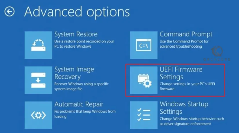 UEFI Firmware Settings Windows 11