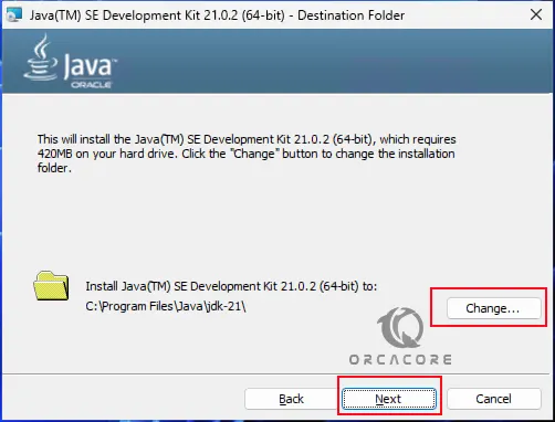 Java installation folder Windows 11