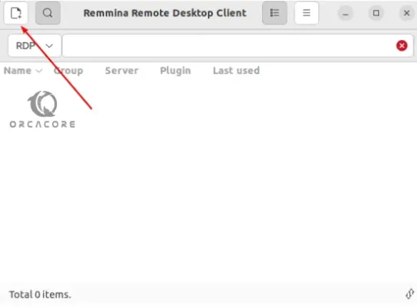 start using remmina remote desktop app