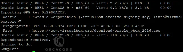 Add VirtualBox RPM Package on AlmaLinux 9