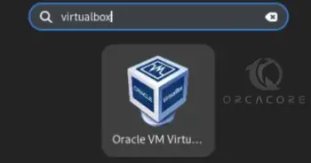  search for VirtualBox from your desktop