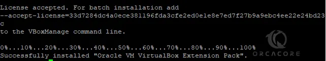 Successfully installed VM extension pack on AlmaLinux 9