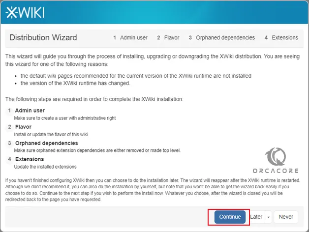 XWiki distribution wizard