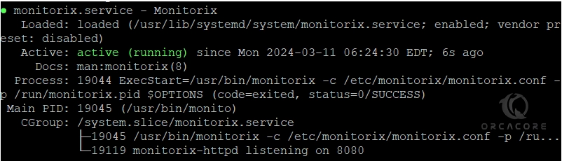 Start and Enable Monitorix Service