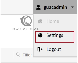 Access Guac Admin default user settings