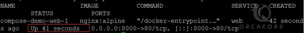 Check Container Status with Docker Compose