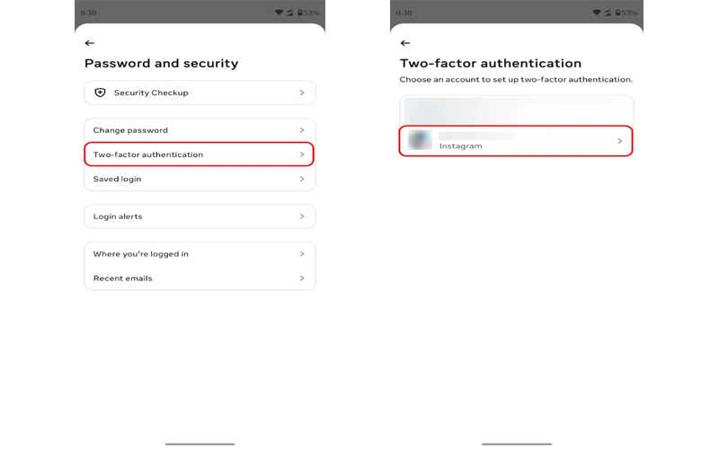 enable Instagram Two-Factor Authentication