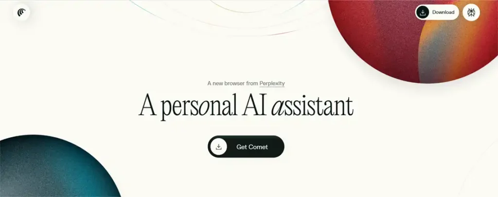 Download Comet AI browser 