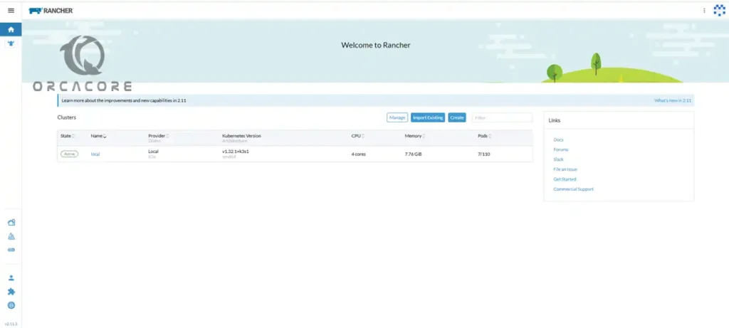 Rancher Kubernetes Panel