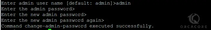 set an admin password for GlassFish